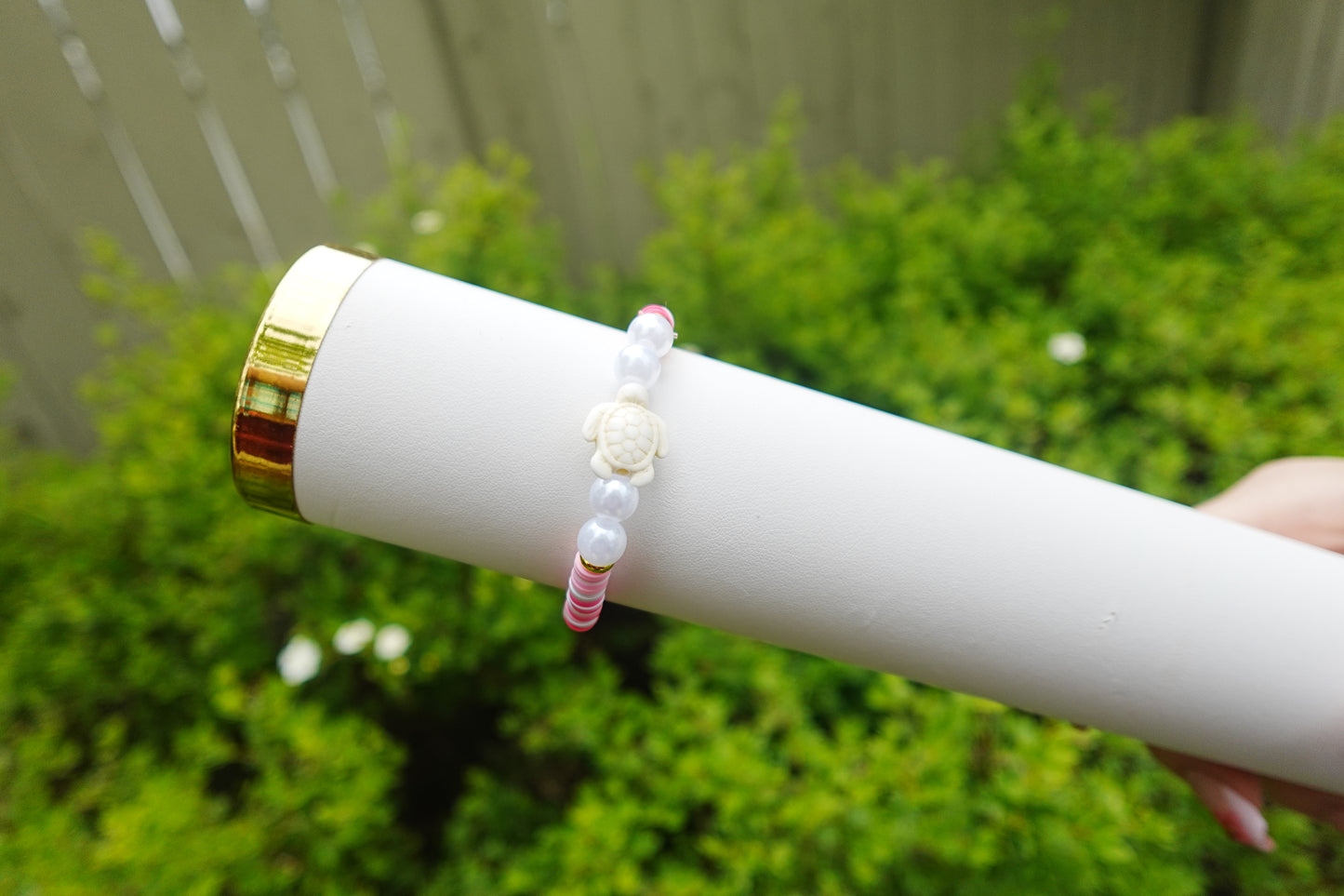 Pink Tide Turtle Bracelet