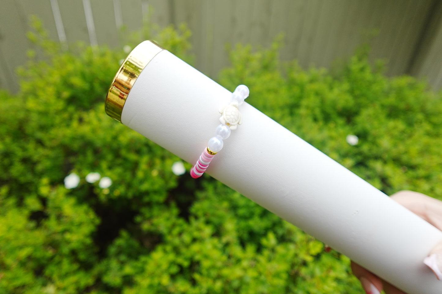 Pink Tide Turtle Bracelet